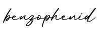 单词benzophenid书写