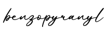单词benzopyranyl书写
