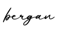单词bergan书写