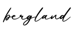 单词bergland书写