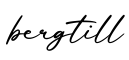 单词bergtill书写