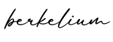 单词berkelium书写