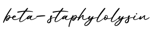 单词beta-staphylolysin书写