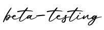 单词beta-testing书写