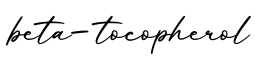 单词beta-tocopherol书写