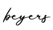 单词beyers书写