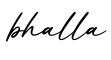 单词bhalla书写
