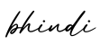 单词bhindi书写
