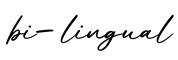 单词bi-lingual书写
