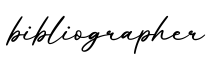 单词bibliographer书写