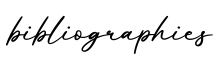 单词bibliographies书写