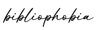 单词bibliophobia书写