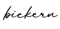 单词bickern书写