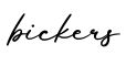 单词bickers书写