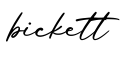 单词bickett书写