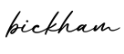 单词bickham书写