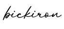 单词bickiron书写