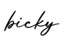 单词bicky书写