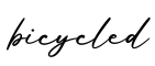 单词bicycled书写