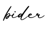 单词bider书写