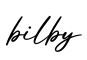 单词bilby书写