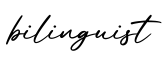 单词bilinguist书写