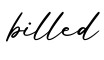 单词billed书写