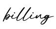 单词billing书写