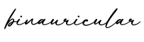 单词binauricular书写
