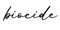 单词biocide书写