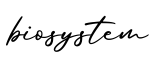 单词biosystem书写