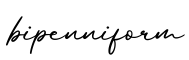 单词bipenniform书写