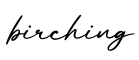 单词birching书写