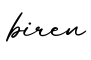 单词biren书写