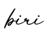 单词biri书写