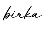 单词birka书写