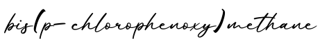 单词bis(p-chlorophenoxy)methane书写