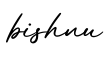 单词bishnu书写