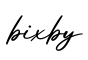 单词bixby书写