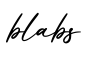 单词blabs书写