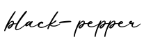 单词black-pepper书写