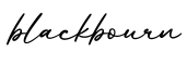 单词blackbourn书写