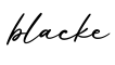 单词blacke书写