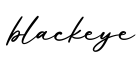 单词blackeye书写