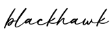 单词blackhawk书写