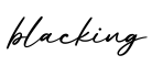 单词blacking书写