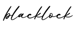 单词blacklock书写