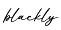 单词blackly书写