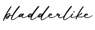 单词bladderlike书写