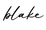 单词blake书写